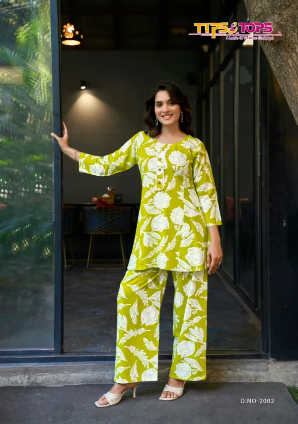 Viona Vol 2 By Tips And Tops Rayon Printed Cord Set - 6pcs